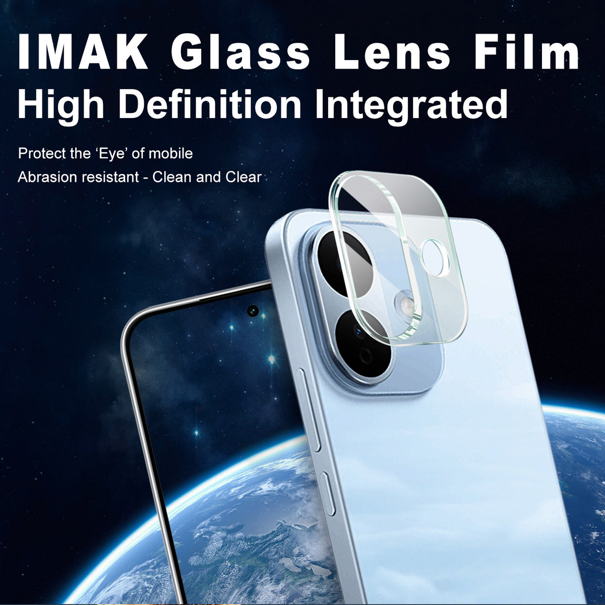 IMAK for Xiaomi Redmi Note 17 Pro 5G Tempered Glass Full Cover Camera Lens Protector + Acrylic Lens Cap
