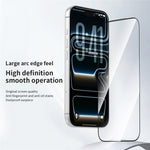 ZGA til iPhone 18 Pro Max Skærmbeskytter Antistatisk Høj Aluminosilikatglas HD-film