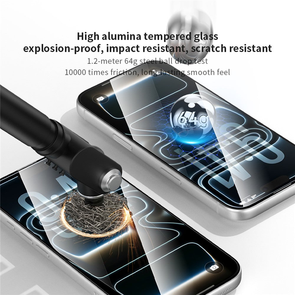 ZGA til iPhone 18 Pro Max Skærmbeskytter Antistatisk Høj Aluminosilikatglas HD-film