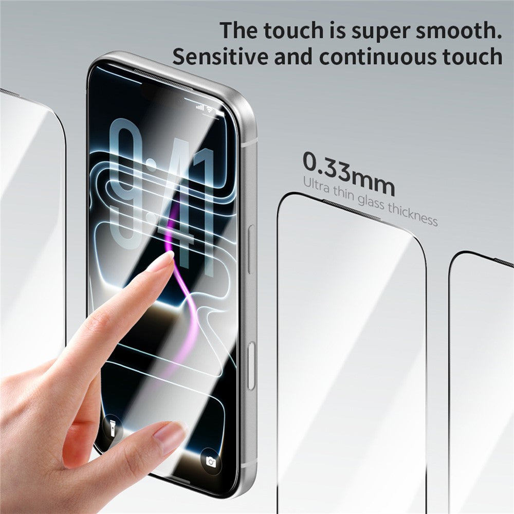 ZGA til iPhone 18 Pro Max Skærmbeskytter Antistatisk Høj Aluminosilikatglas HD-film
