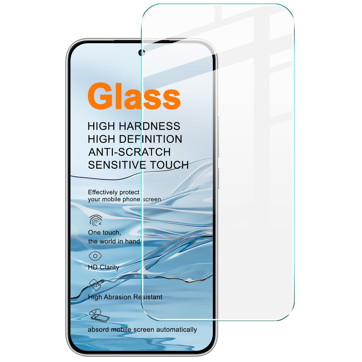 IMAK for Xiaomi Redmi Note 17 Pro 5G H Series Screen Protector Tempered Glass Film (Not Complete Coverage) (Fingerprint Unlock)