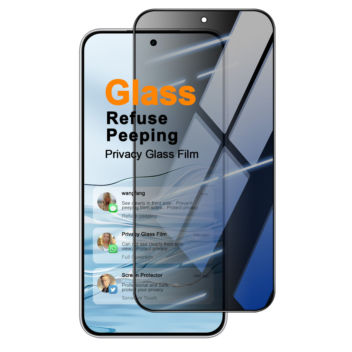 IMAK för Xiaomi Redmi Note 17 Pro Max 5G / Note 17 Pro 5G Sekretessskärmskydd Anti-peep Heltäckande Härdat Glasfilm (Fingeravtryckslåsning)