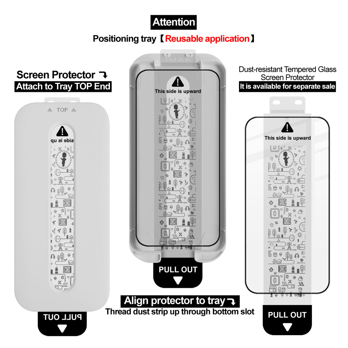 IMAK for Xiaomi Redmi Note 17 Pro 5G 3Pcs Tempered Glass Full Screen Protector Full Glue Film with Dust-free Installation Tool (Fingerprint Unlock)