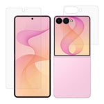 For Samsung Galaxy Z Flip8 Screen Protector Matte PET Anti-Fingerprint Inside + Outer Film