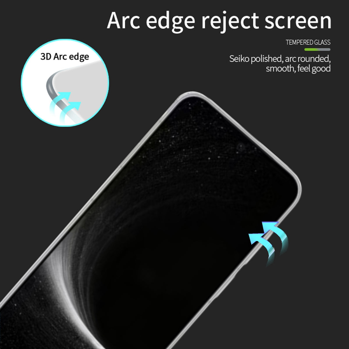 MOFI for Honor Robot Phone 5G Screen Protector  9H 3D Curved Full Glue Full Coverage Tempered Glass Film