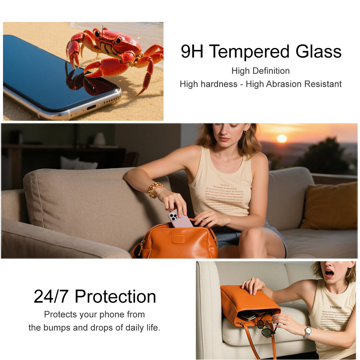 IMAK for Honor X7e Plus 5G / Honor X7e Plus 4G / Honor 600 Smart 5G H Series Tempered Glass Screen Protector Shatter-Proof Protection (Not Complete Coverage)