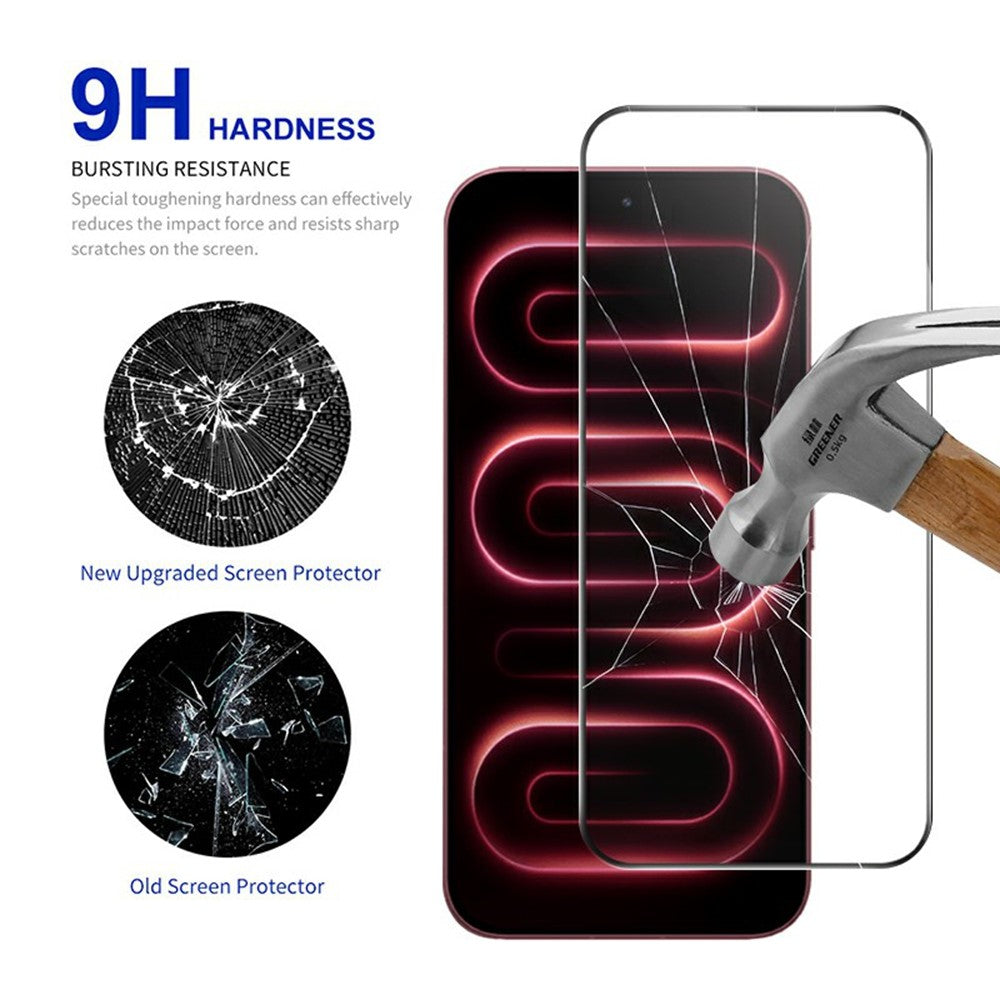 RURIHAI För Xiaomi Redmi K100 Pro Max 5G (Kina) Skärmskydd Hög Aluminium-Silicon Glas mobilskärmfilm