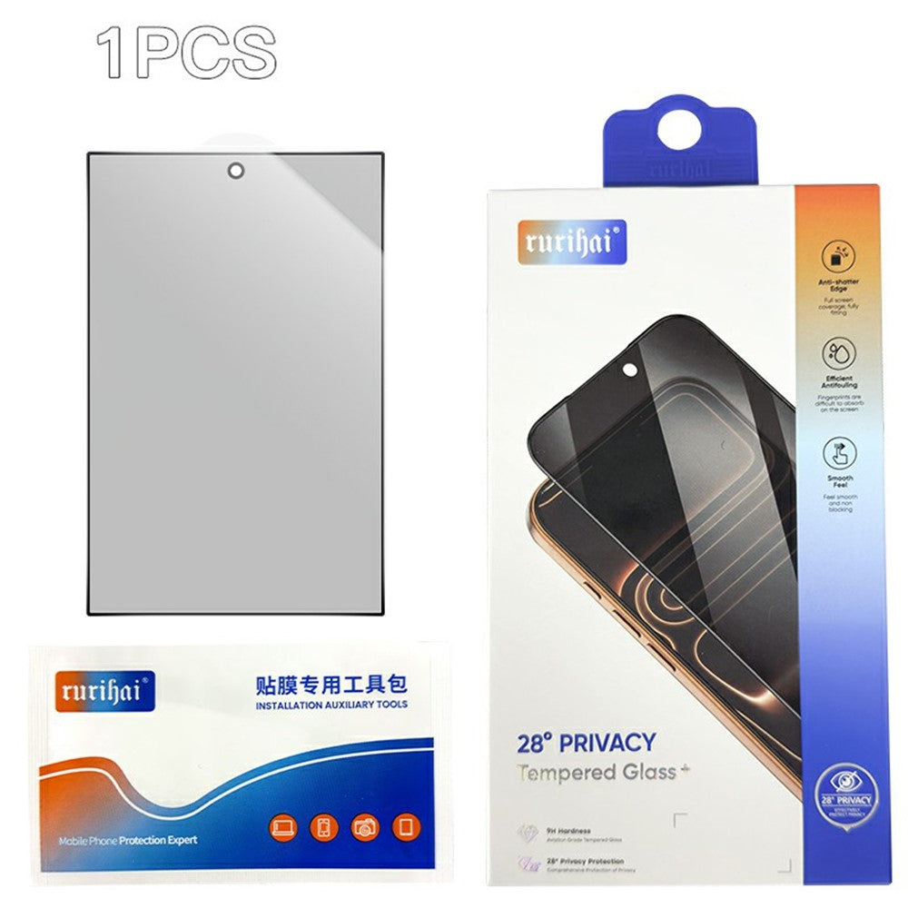RURIHAI for Samsung Galaxy Z Fold8 Anti-Spy Full Screen Protector High Aluminum-Silicon Glass Film