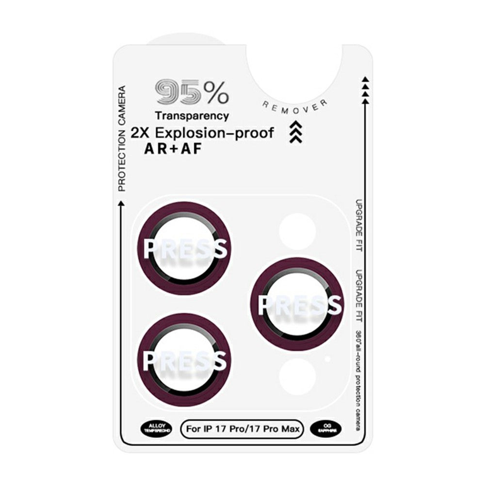 RURIHAI För iPhone 18 Pro / 18 Pro Max Kameralinsskydd AR Antireflex Metallkant Heltäckande Hög Aluminium-Kisel Glas Linsfilm