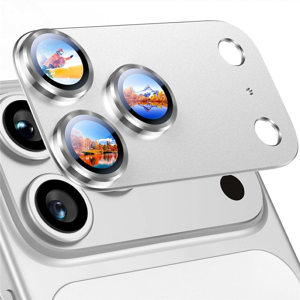 RURIHAI for iPhone 18 Pro Camera Lens Protector High Aluminium-silicon Glass Titanium Alloy Frame Matte Full Lens Cover