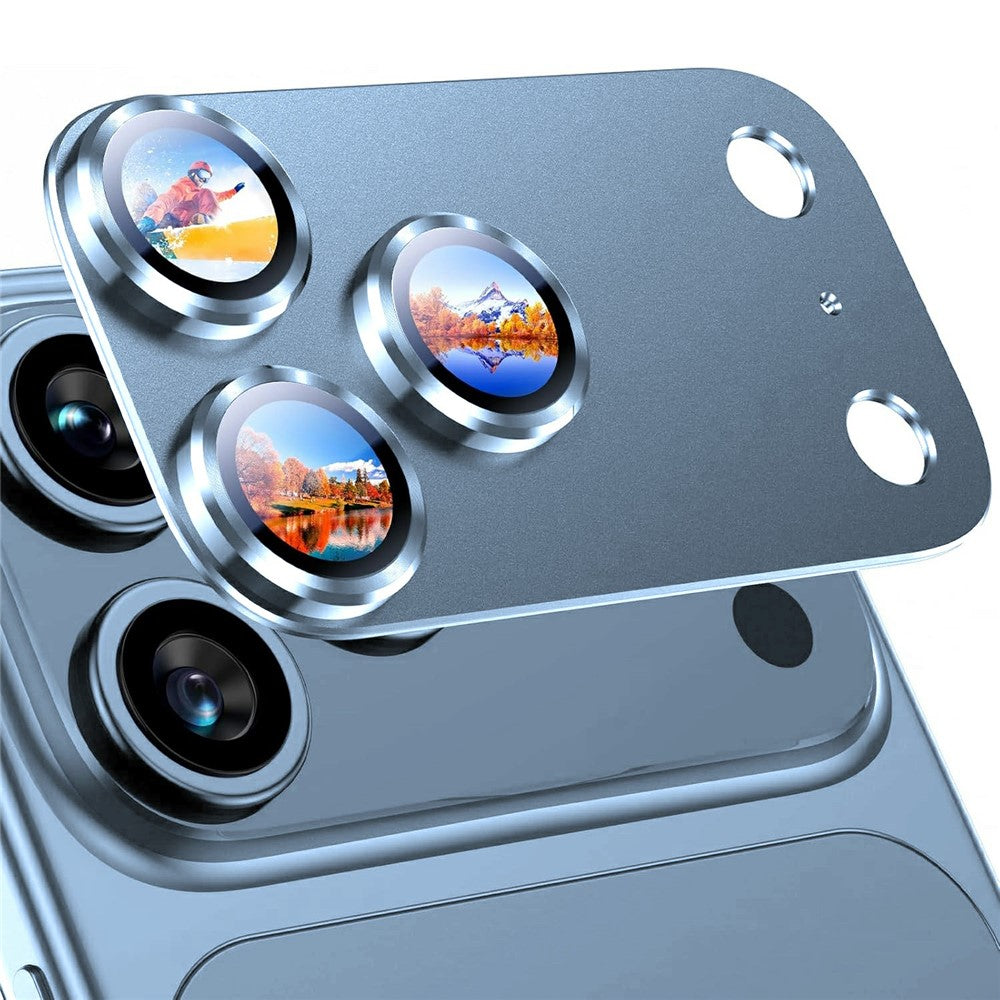 RURIHAI for iPhone 18 Pro Camera Lens Protector High Aluminium-silicon Glass Titanium Alloy Frame Matte Full Lens Cover