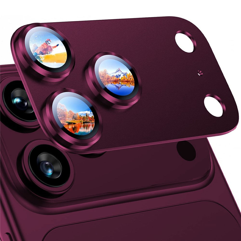 RURIHAI til iPhone 18 Pro Max Kameralinsebeskytter Højt aluminium-siliciumglas Titaniumlegeringsramme Mat Fuld Linsebeskyttelse