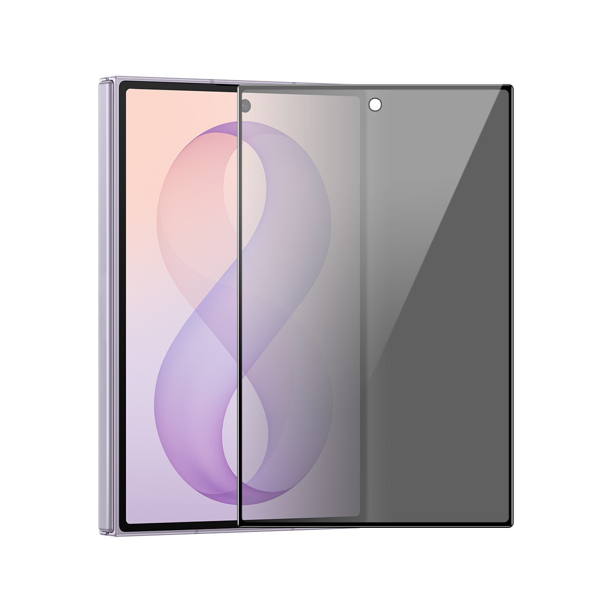 HAT PRINCE for Samsung Galaxy Z Fold8 Privacy Screen Protector ENKAY Hat-Prince Full Glue Full Coverage 28-degree Anti-Spy Tempered Glass