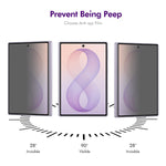HAT PRINCE for Samsung Galaxy Z Flip8 Privacy Screen Protector ENKAY Hat-Prince Full Glue Full Coverage 28-degree Anti-Spy Tempered Glass