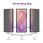 HAT PRINCE for Samsung Galaxy Z Fold8 Ultra 2Pcs Privacy Screen Protector ENKAY Hat-Prince Full Glue Full Coverage 28-degree Anti-Spy Tempered Glass