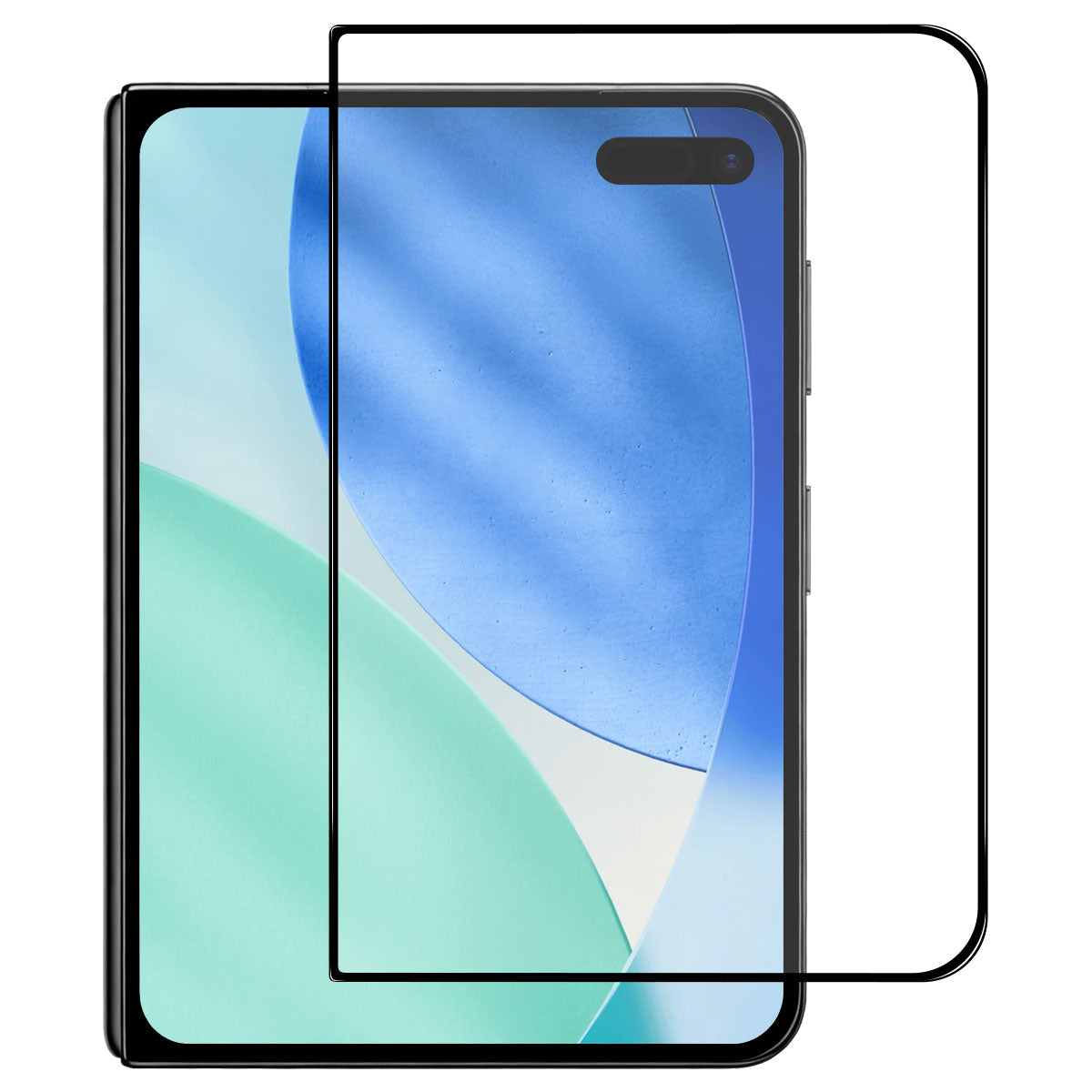 NORTHJO for iPhone Fold A+ Screen Protector High Aluminum-Silicon Film 0.3mm 2.5D Black Edge Silk Printing