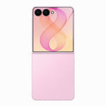 RURIHAI For Samsung Galaxy Z Flip8 AGC Glass Full Screen Protector 0.18mm 2.5D Electroplated Film, Case-Friendly Version