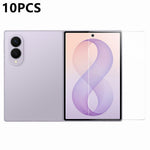 RURIHAI 10Pcs for Samsung Galaxy Z Fold8 AGC Glass Full Screen Protector 0.18mm 2.5D Electroplated Film, Case-Friendly Version