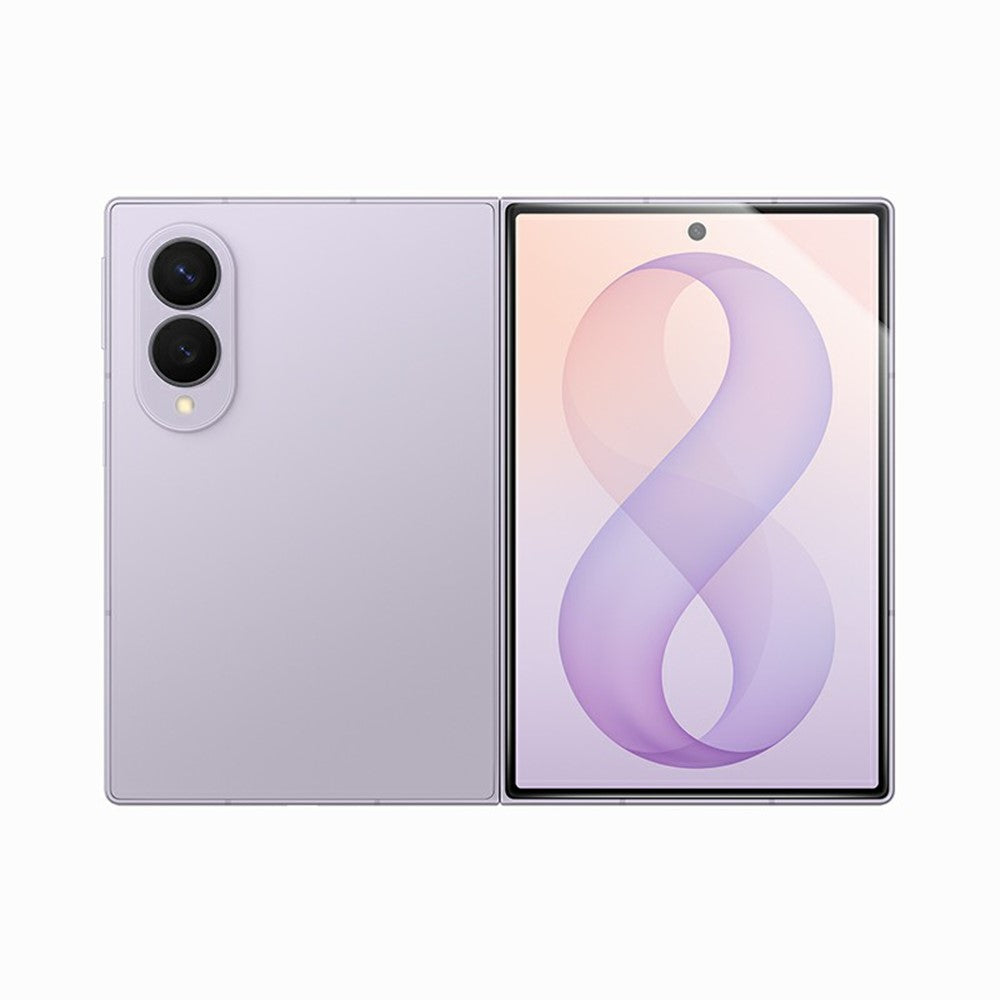 RURIHAI 10Pcs for Samsung Galaxy Z Fold8 AGC Glass Full Screen Protector 0.18mm 2.5D Electroplated Film, Case-Friendly Version