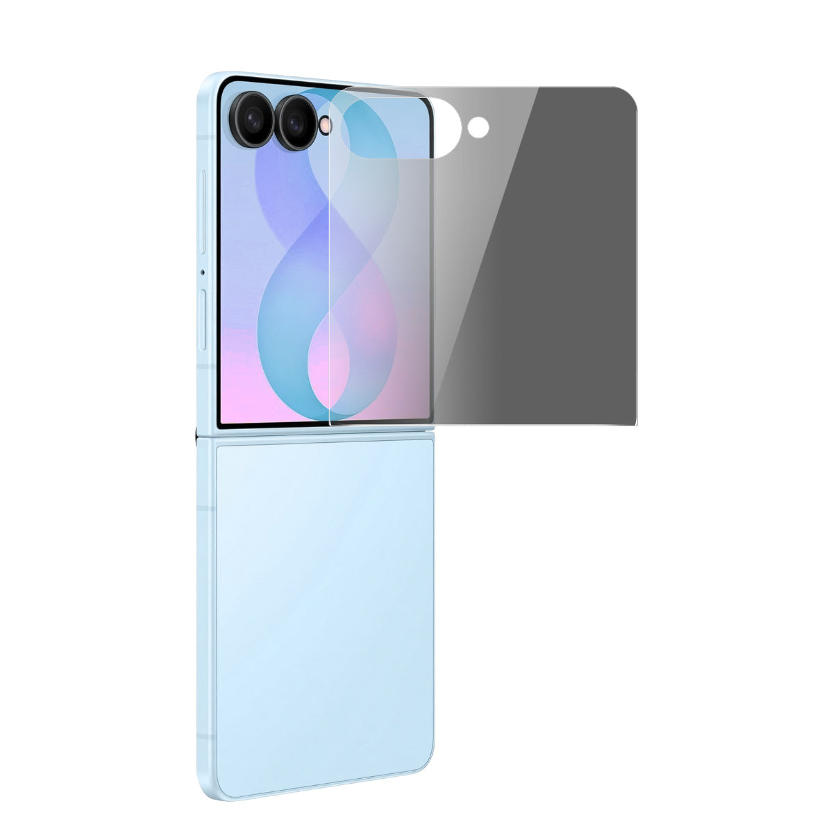 HAT PRINCE til Samsung Galaxy Z Flip8 antispionfilm ENKAY Hat-Prince antirefleksfilm, fuldt dækkende hærdet glasskærmbeskyttelse