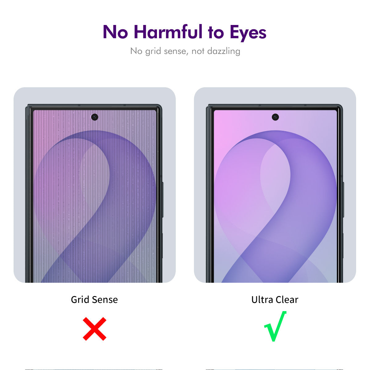 HAT PRINCE til Samsung Galaxy Z Flip8 antispionfilm ENKAY Hat-Prince antirefleksfilm, fuldt dækkende hærdet glasskærmbeskyttelse