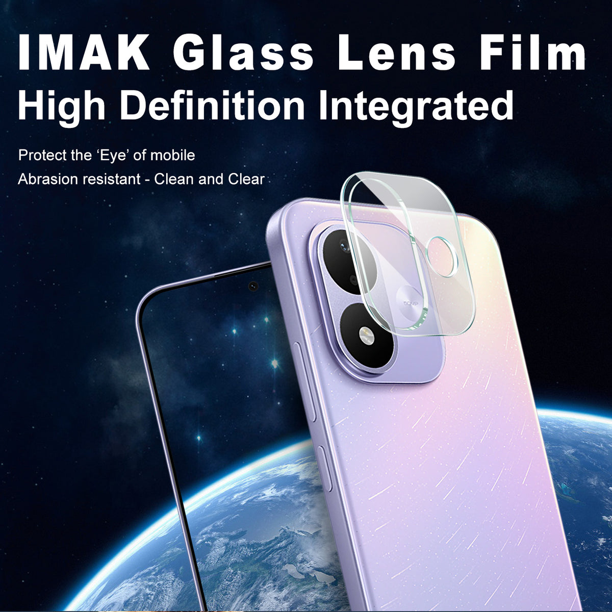 IMAK for Xiaomi Redmi Note 17 4G (Global) / Note 17 5G (Global) / Note 17 (India / China) 5G Tempered Glass Full Cover Camera Lens Protector + Acrylic Lens Cap