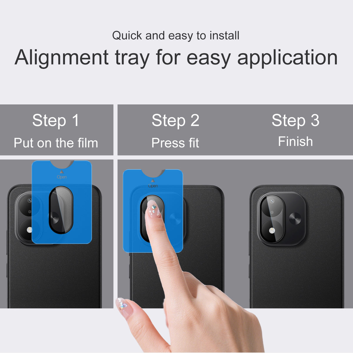 IMAK for Xiaomi Redmi Note 17 4G (Global) / Note 17 5G (Global) / Note 17 (India / China) 5G Tempered Glass Camera Lens Protector with Self Positioning Frame (Complete Covering)