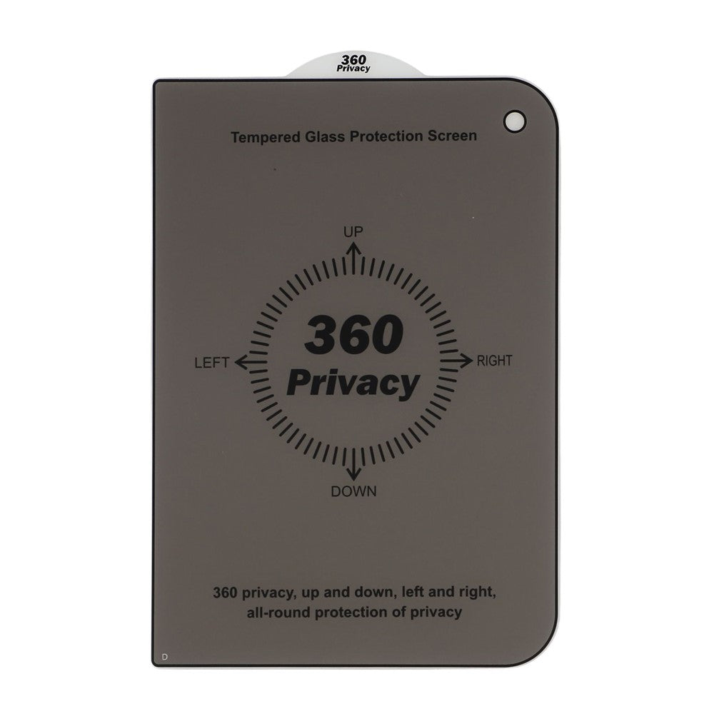 For iPhone Fold Privacy Screen Protector 360 Degree Anti-Spy Matte Full Glue Tempered Glass Film
