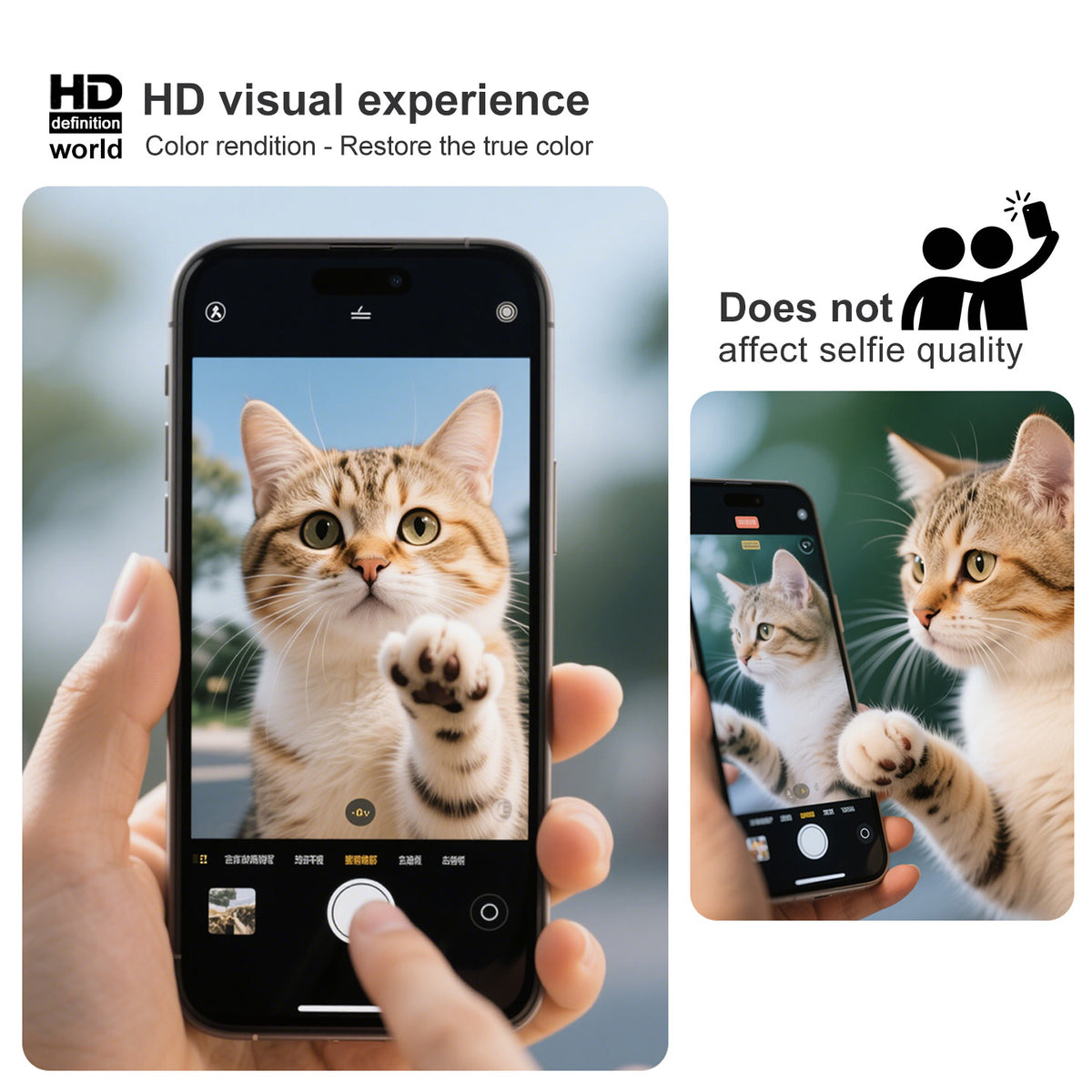 IMAK til Honor X7e Plus 5G / Honor X7e Plus 4G / Honor 600 Smart 5G Pro+ Serie HD Hærdet Glas Fuld Skærmbeskytter Følsom Touch Film