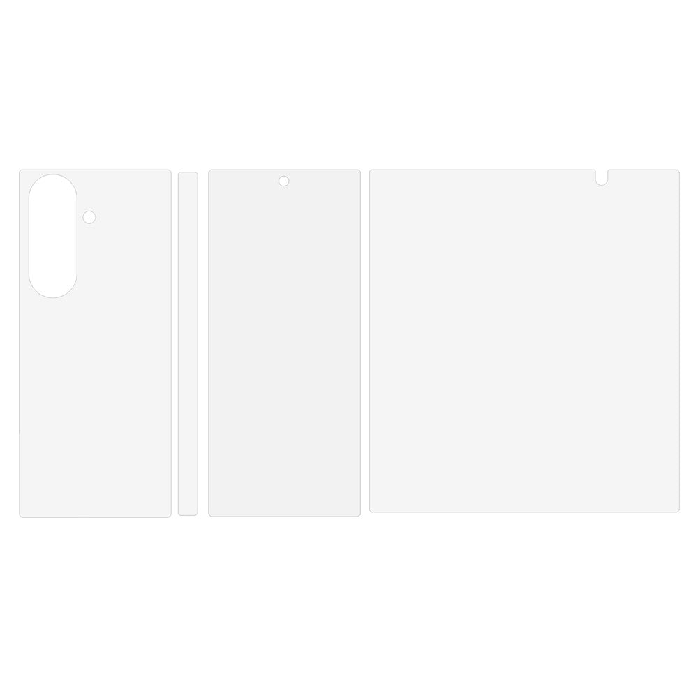 Til Samsung Galaxy Z Fold8 Ultra Clear PET-film Blød skærmbeskytter for og bag
