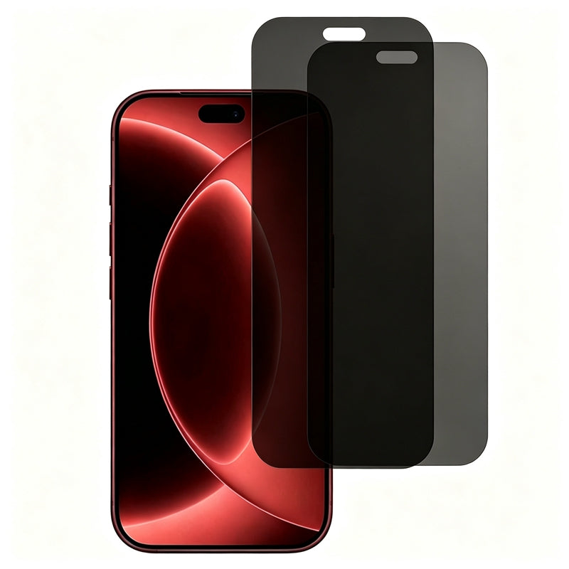 For iPhone 18 Pro Max 2PCS Anti Spy Tempered Glass 180° Privacy Full Coverage Screen Protector
