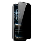 Til iPhone 18 Pro Max ZGA Anti-spion Skærmbeskytter 3D Fuld Dækning Antistatisk Høj Aluminosilikatglasfilm