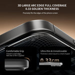 Til iPhone 18 Pro Max ZGA Anti-spion Skærmbeskytter 3D Fuld Dækning Antistatisk Høj Aluminosilikatglasfilm