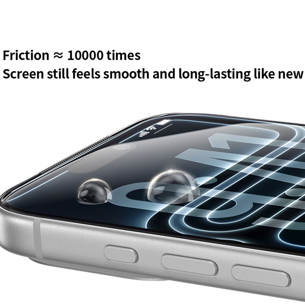 ZGA til iPhone 18 Pro Max Skærmbeskytter 3D Fuld Dækning 0,33 mm 9H Høj Aluminium-silicium Glasfilm med Installationsværktøj