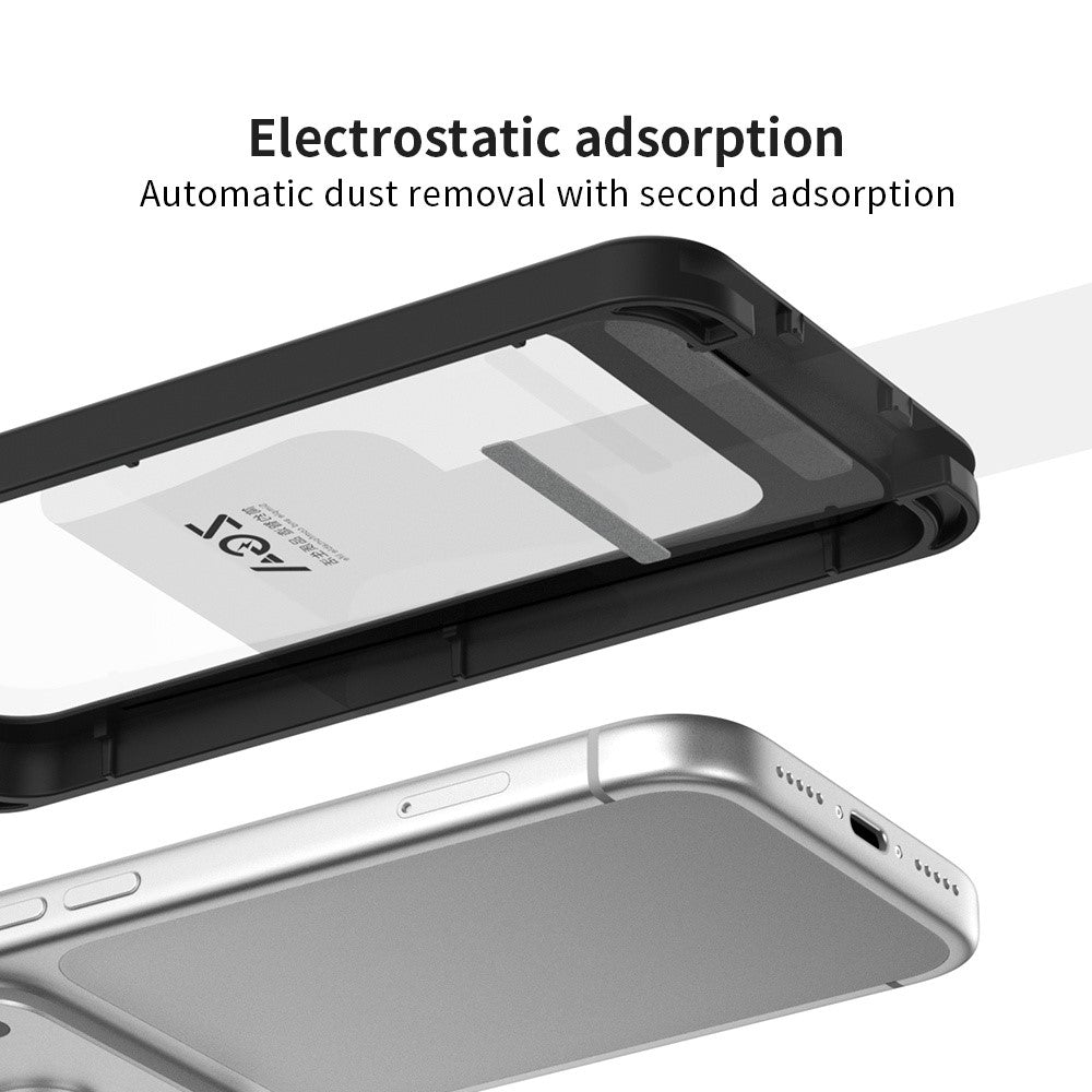 ZGA for iPhone 18 Pro Screen Protector 3D Full Coverage 0.33mm 9H High Aluminum-silicon Glass Film with Installation Tool