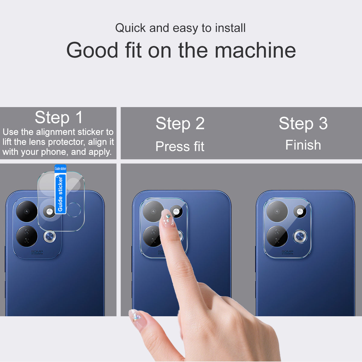 IMAK for Xiaomi Redmi 17 5G / Xiaomi Redmi 17 4G Camera Lens Protector Slim Tempered Glass Full Coverage Lens Film