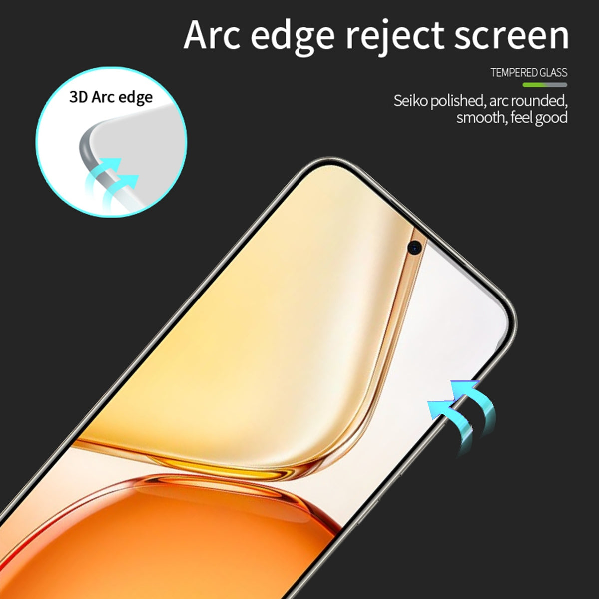PINWUYO for Honor X80 Pro Max 5G Tempered Glass Film  Explosion-proof 9H 3D Full Glue Full Screen Protector