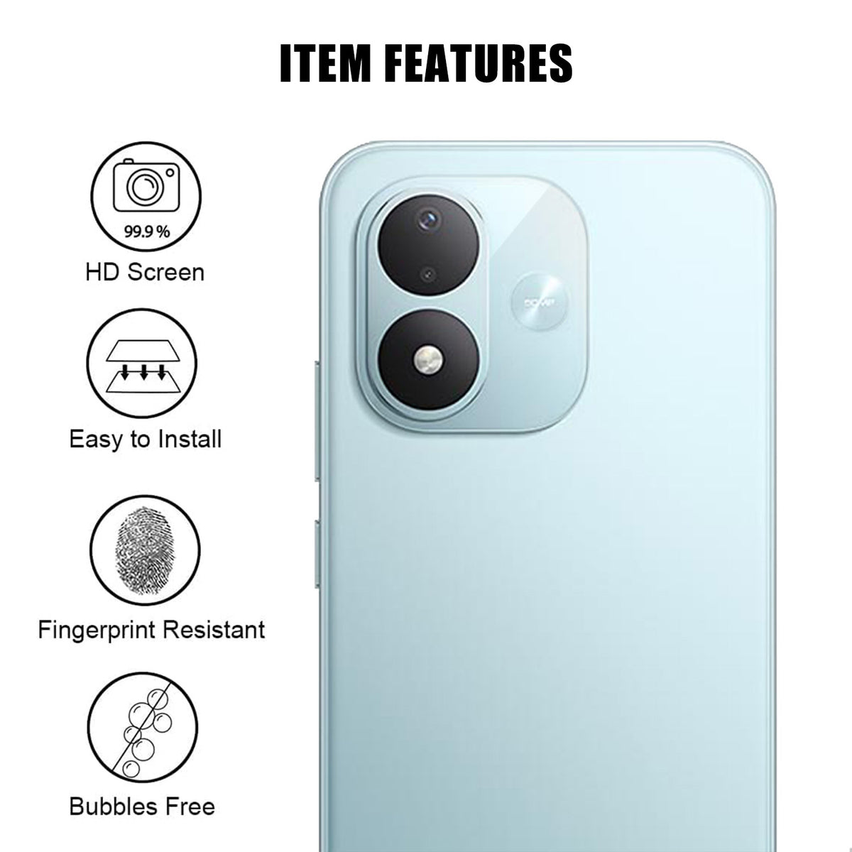 Xiaomi Redmi Note 17 4G (Global) / Note 17 5G (Global) / Note 17 (Indien/Kina) 5G Heltäckande Kameralinsskydd HD Anti-Fingeravtryck AR Härdat Glas Linsfilm