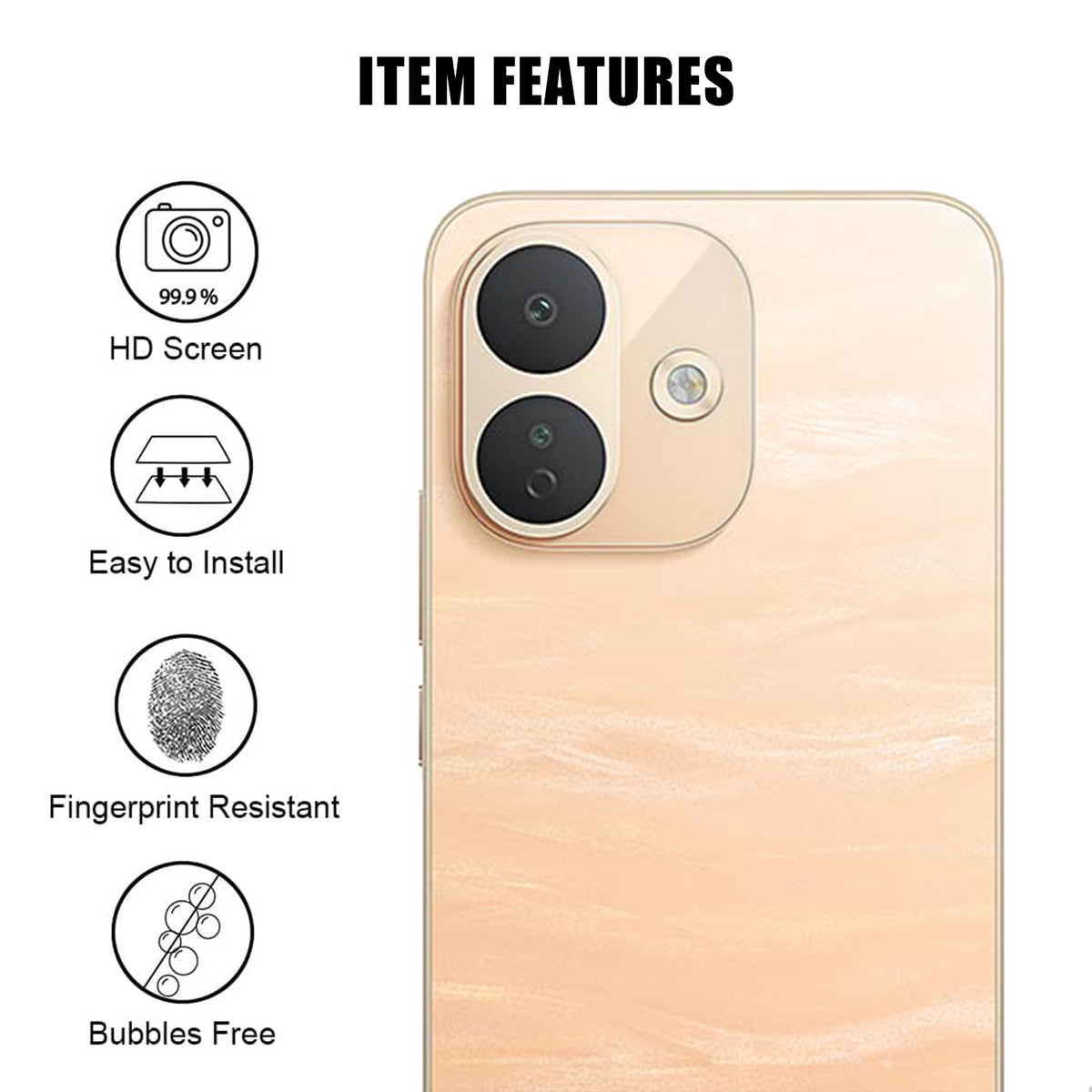 Xiaomi Redmi Note 17 Pro 5G Heltäckande Kameralinsskydd Högupplöst Anti-Fingeravtryck AR Härdat Glas Linsfilm