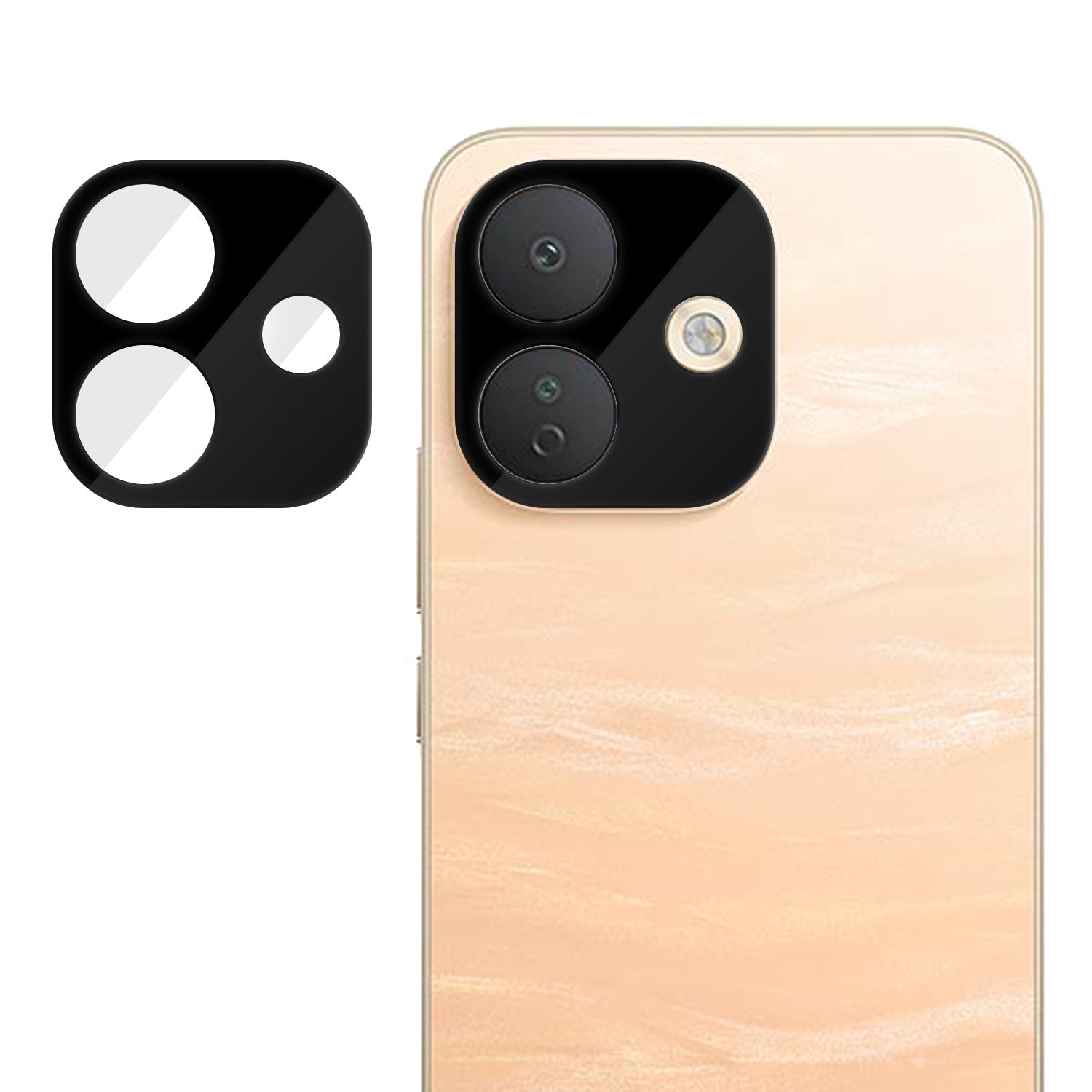 Xiaomi Redmi Note 17 Pro 5G Heltäckande Kameralinsskydd Silkestryck HD Anti-fingeravtryck AR Härdat Glas Linsfilm
