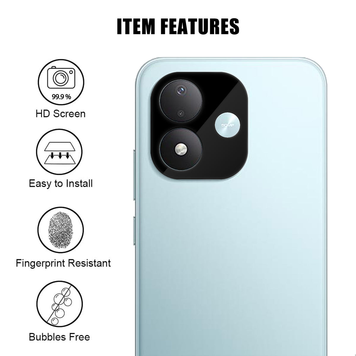 Xiaomi Redmi Note 17 4G (Global) / Note 17 5G (Global) / Note 17 (Indien/Kina) 5G Heltäckande Kameralinsskydd Silkestryck HD Anti-fingeravtryck AR Härdat Glas Linsfilm