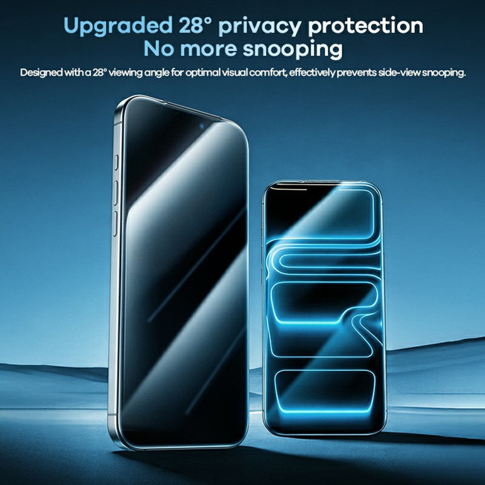 REMAX GL-45 För iPhone 13 Pro Max Anti-spion Skärmskydd 0,4 mm Tjock Aluminium-Silicon Glas Heltäckande Sekretessfilm