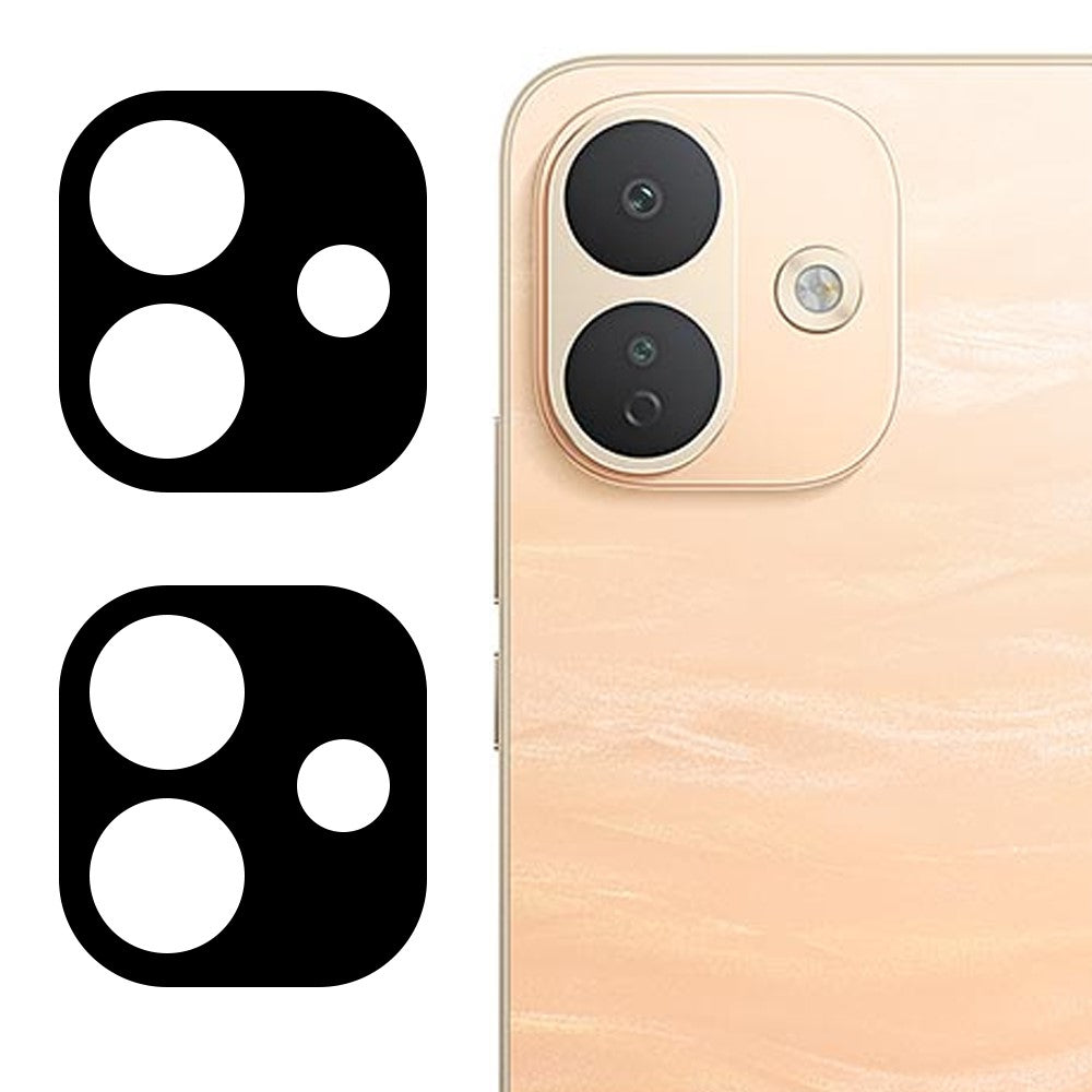 2Pcs for Xiaomi Redmi Note 17 Pro 5G Full Coverage Camera Lens Protector Silk Printing Tempered Glass Lens Film 3D Arc Edge
