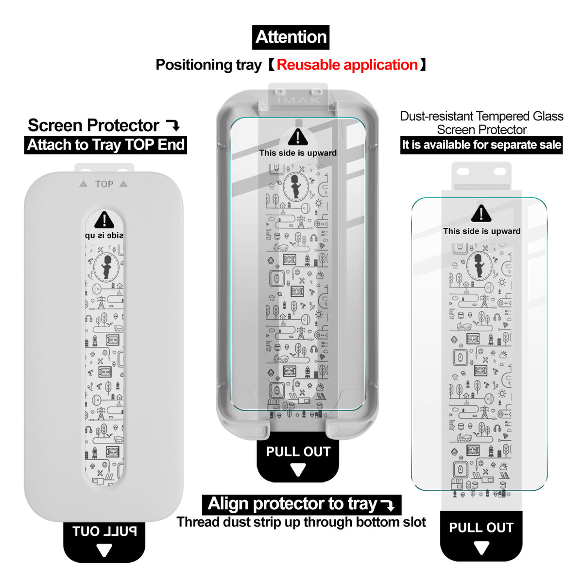 IMAK fuldskærmsbeskyttelse til OnePlus 15R 5G / OnePlus Ace 6T 5G, Ice Crystal-hærdet glasfilm med støvfrit monteringsværktøj (fingeraftrykslåsning)