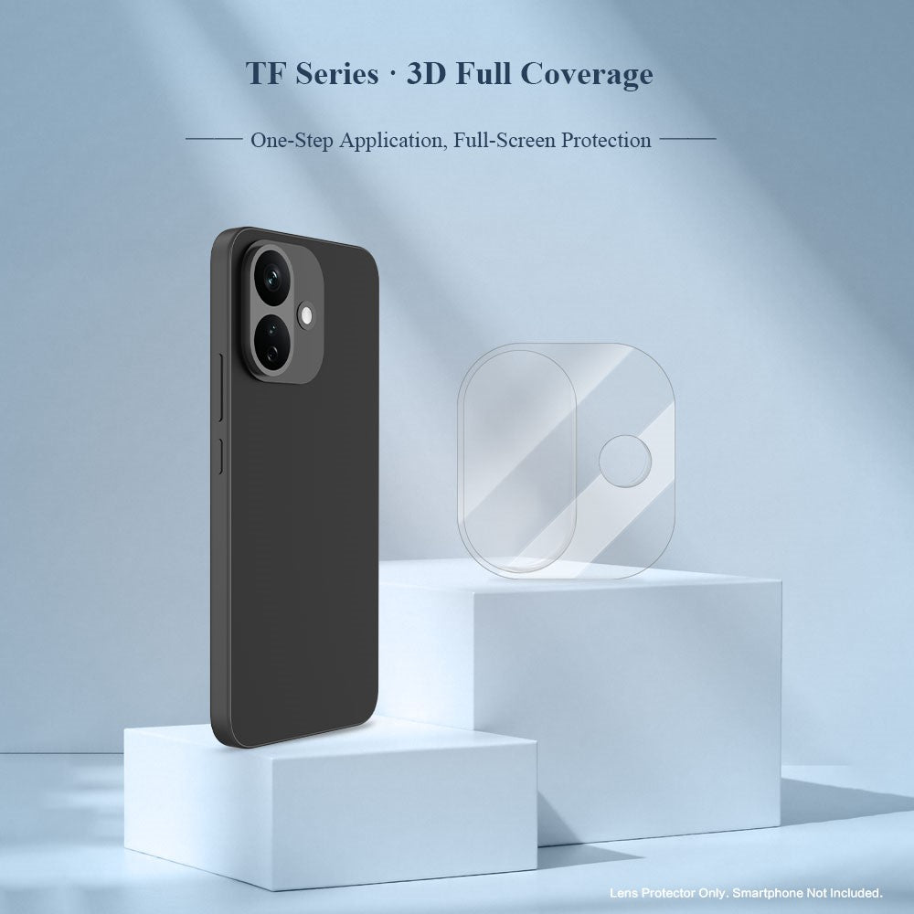 LEREACH kameralinsebeskyttelse til Xiaomi Redmi Note 17 4G (Global) / Note 17 5G (Global) / Note 17 (Indien/Kina) 5G, 3D fulddækkende hærdet glas-akryl-linsefilm i ét stykke