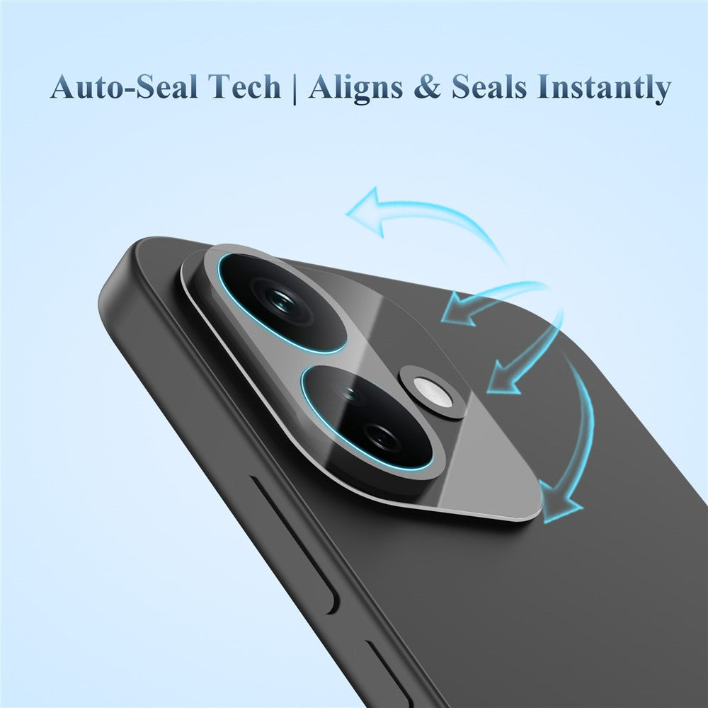 LEREACH kameralinsebeskyttelse til Xiaomi Redmi Note 17 4G (Global) / Note 17 5G (Global) / Note 17 (Indien/Kina) 5G, 3D fulddækkende hærdet glas-akryl-linsefilm i ét stykke