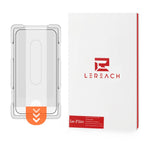LEREACH til Xiaomi Redmi Note 17 4G (Global) / Note 17 5G (Global), hærdet glas-skærmbeskytter til hele skærmen, anti-fingeraftryksfilm med støvfrit monteringsværktøj