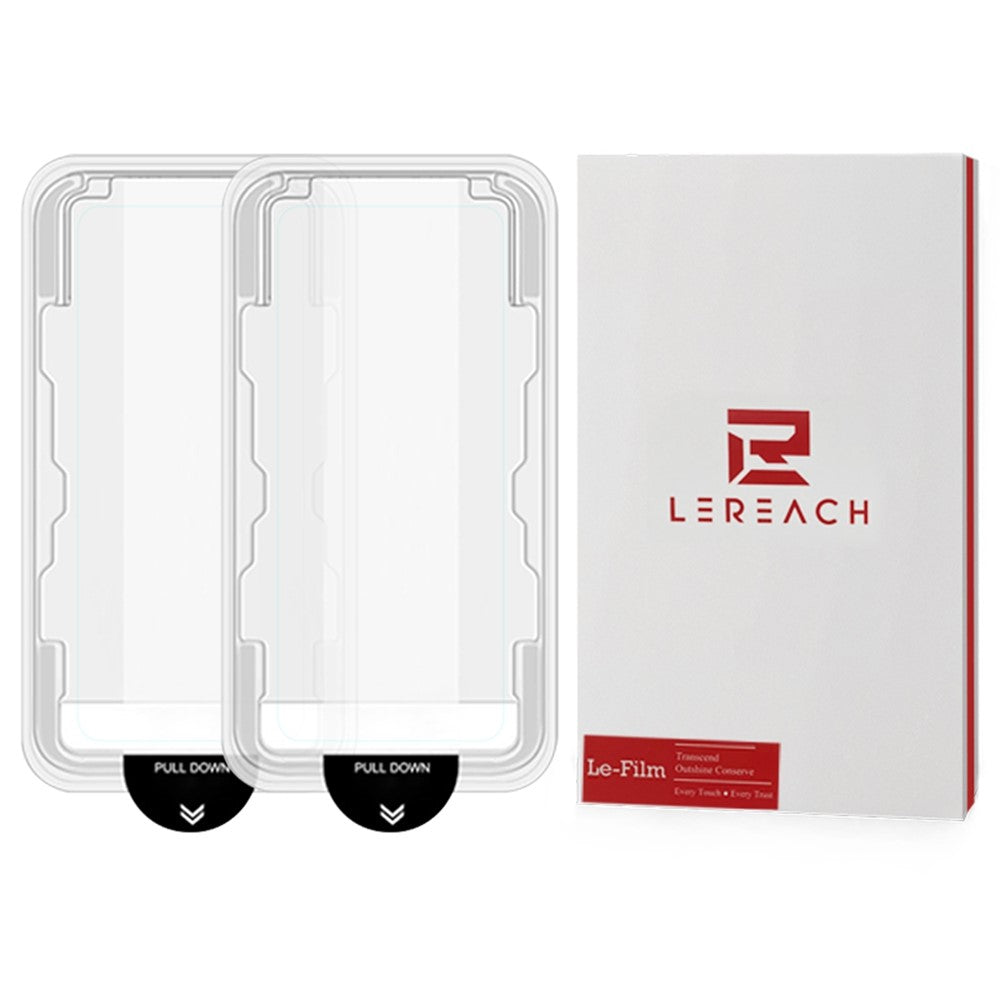 LEREACH 2 st för Xiaomi Redmi Note 17 4G (Global) / Note 17 5G (Global) Härdat Glas Helskärmsskydd Anti-Fingeravtrycksfilm med Dammfritt Monteringsverktyg