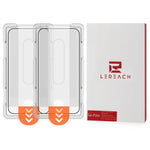 LEREACH 2 st för Xiaomi Redmi Note 17 4G (Global) / Note 17 5G (Global) Härdat Glas Helskärmsskydd Anti-Fingeravtrycksfilm med Dammfritt Monteringsverktyg