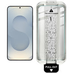 IMAK för Samsung Galaxy S25 / Galaxy S24 Helskärmsskydd Ice Crystal Härdat Glasfilm med Dammfritt Installationsverktyg (Fingeravtryckslåsning)